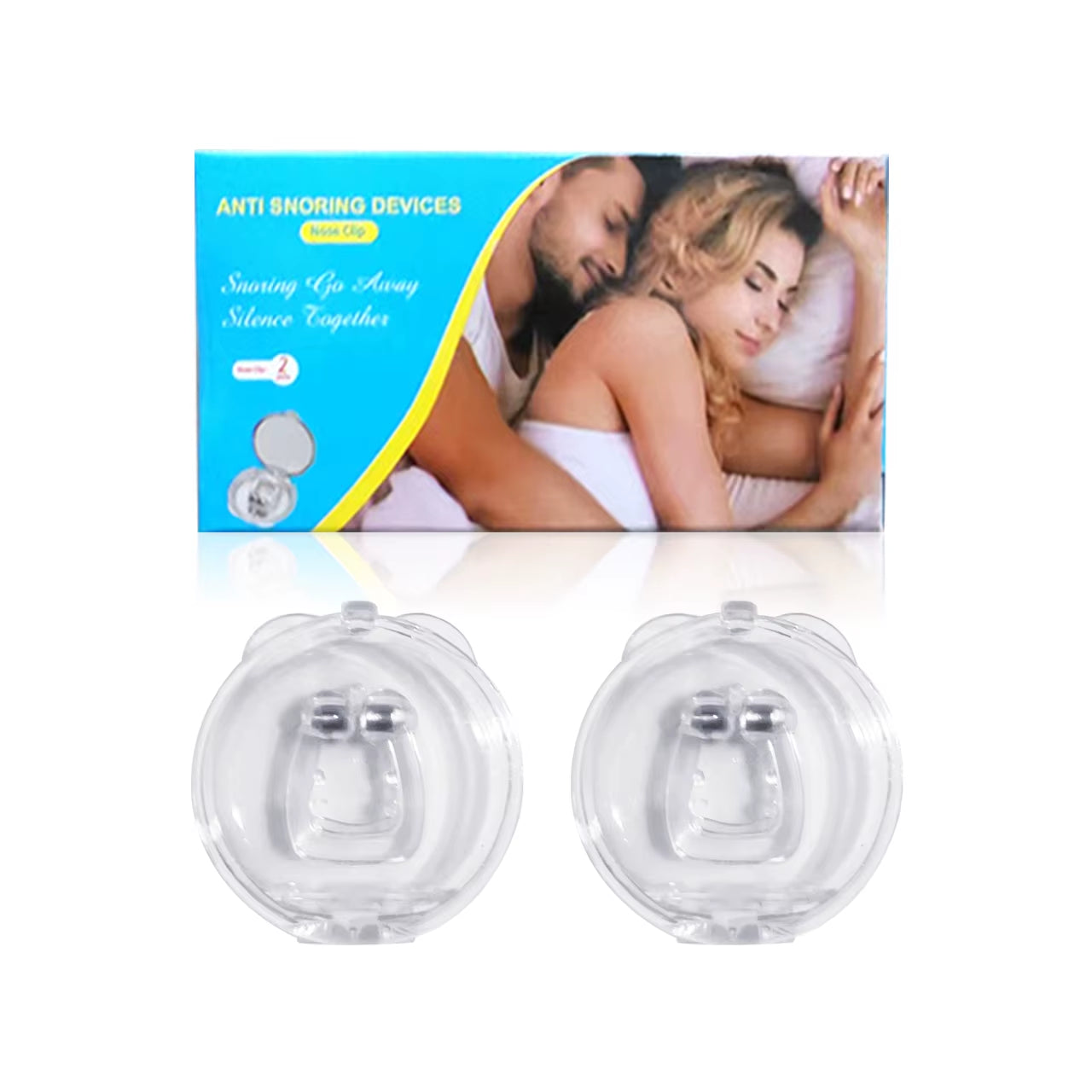 Anti Snoring Corrector Magnetic anti Snore Stop Snoring Nose Clip Easy Breathe Improve Sleep Aid Apnea Night Device with Case