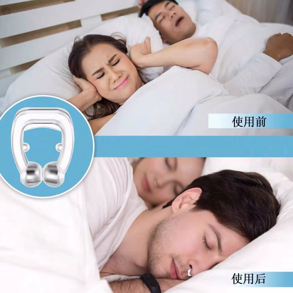 Anti Snoring Corrector Magnetic anti Snore Stop Snoring Nose Clip Easy Breathe Improve Sleep Aid Apnea Night Device with Case