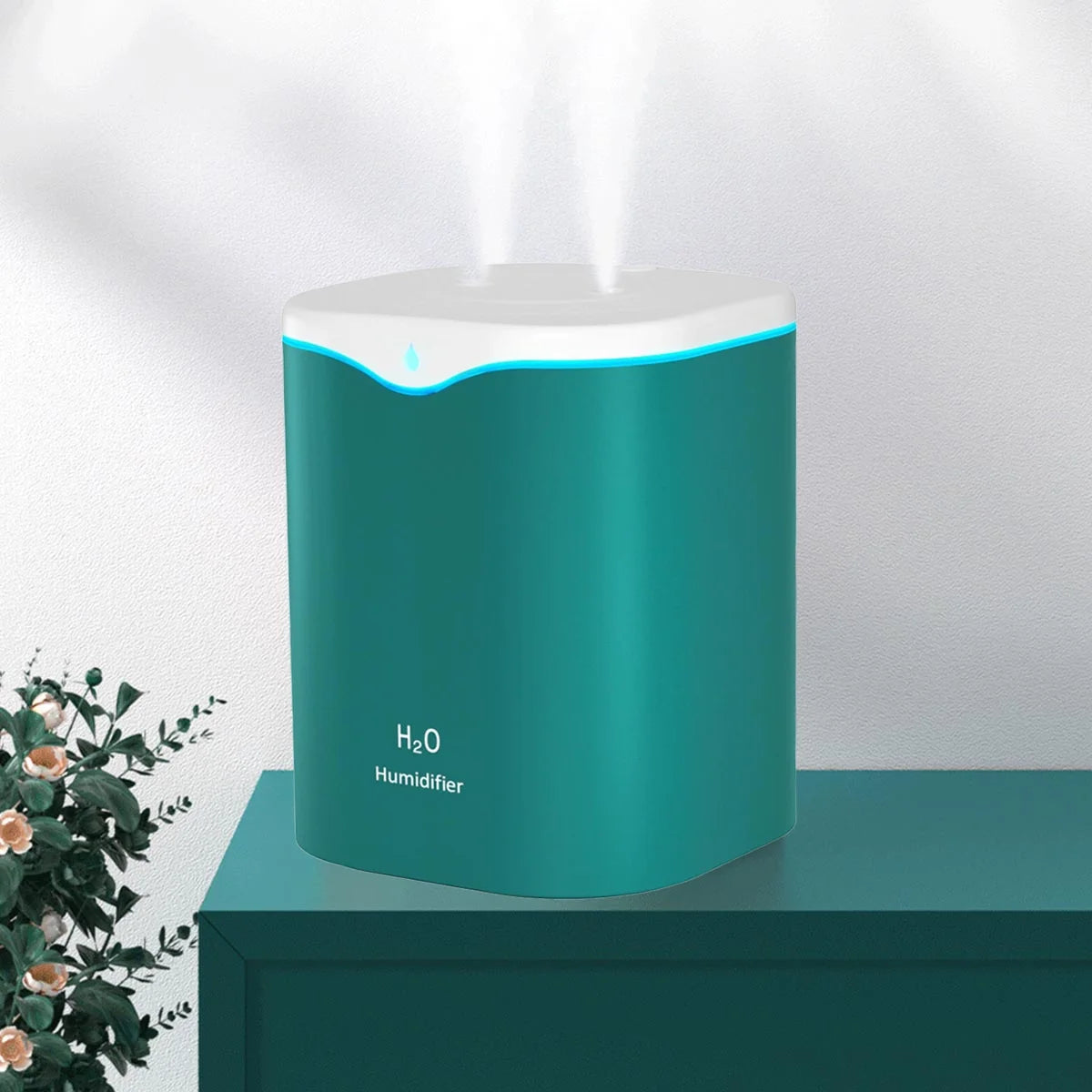 67Oz Humidifier for Bedroom, Portable Silent Air Diffuser Personal Desktop Humidifie with LED , Cool Mist Humidifiers for Home,Office,Baby Room,Car