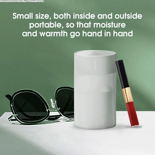 67Oz Humidifier for Bedroom, Portable Silent Air Diffuser Personal Desktop Humidifie with LED , Cool Mist Humidifiers for Home,Office,Baby Room,Car